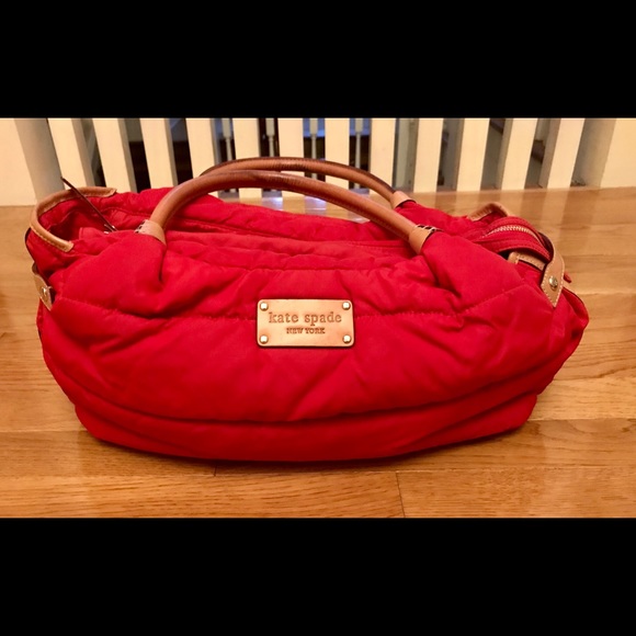 Kate Spade vintage red shoulder handbag - Picture 3 of 8